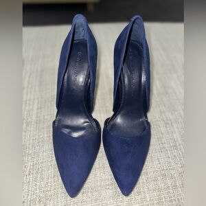Blue suede Banana Republic Heels